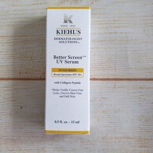 Kiehl's Better Sun Screen UV Serum SPF 50+ Collagen Peptide 0.5 fl. oz